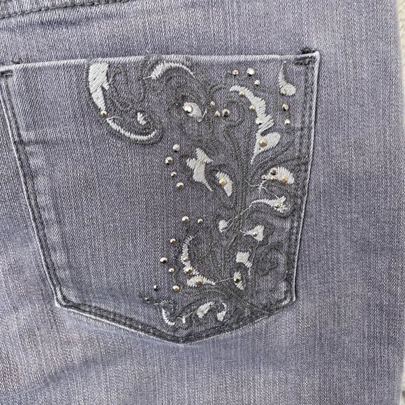 Gloria Vanderbilt Womens Jeans Size 12 Missy Amanda Classic Straight Retro Gray - Picture 13 of 14